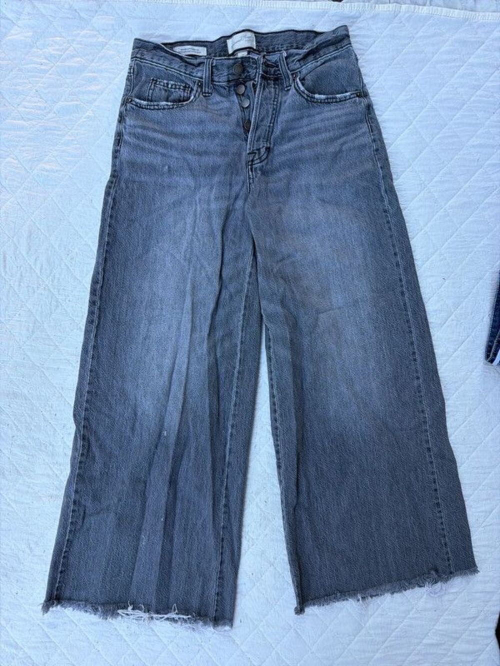 Faded black jeans